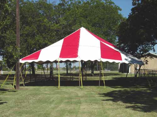 Frame Tent Rope Installation - Tying Ropes to Stakes 