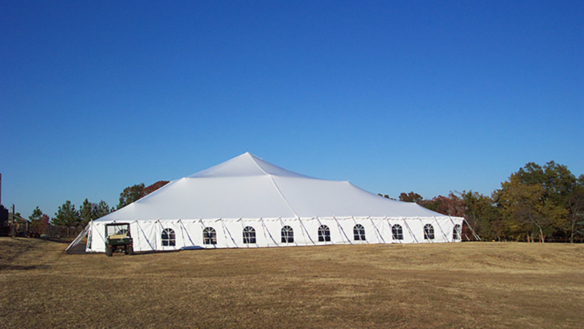 100' wide Pole tents